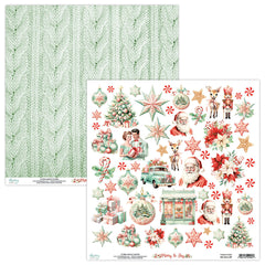 Merry & Joy - Mintay Papers - Double-sided 12"x12" Patterned Paper - Elements 09
