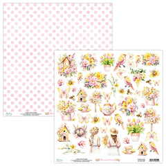 Blossom Serenity - Mintay Papers - 12"x12" Patterned Paper - Paper 09 - Elements