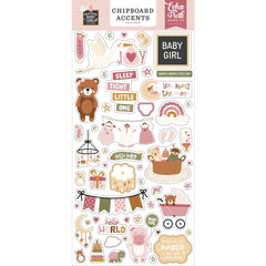 Special Delivery BABY GIRL - Echo Park - Chipboard 6"X13" - Accents