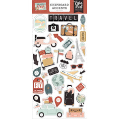 Let's Take The Trip  - Echo Park - Chipboard 6"X13" - Accents