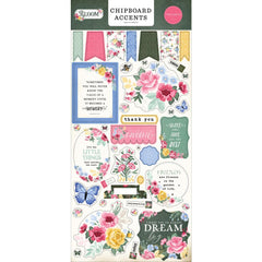 Bloom - Carta Bella - Chipboard 6"X13" - Accents
