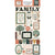 Family - Echo Park - Chipboard 6"X13" - Accents
