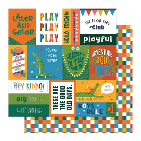Later Gator - PhotoPlay - Double-Sided Cardstock 12"X12" - Adventure Cards
