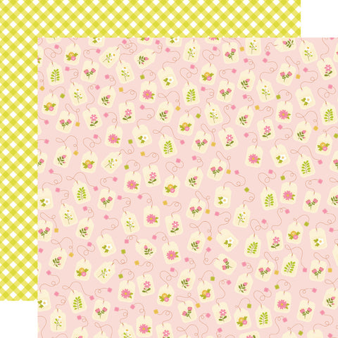 Tea Garden - Simple Stories - 12"x12" Patterned Paper - All Smiles