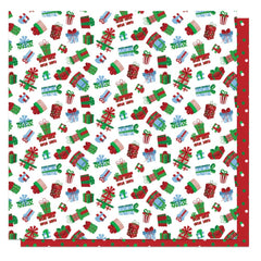 Santa Please Stop Here - PhotoPlay - Double-Sided Cardstock 12"x12" - All Wrapped Up