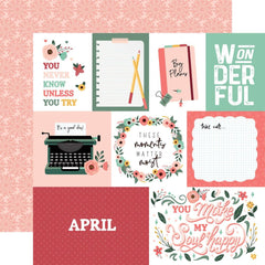 Year In Review - Echo Park - Double-Sided Cardstock 12"X12" - April