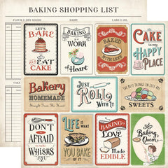 Roll With It - Carta Bella - Double-Sided Cardstock 12"X12" - Baking Journaling Cards