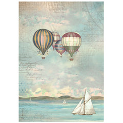 Sea Land - Stamperia - A4 Rice Paper - Balloons (3639)