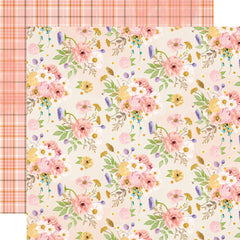 Simple Vintage Flower Shoppe - Simple Stories - 12"x12" Patterned Paper - Beautiful