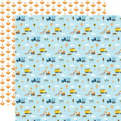Little Builder - Echo Park - Double-Sided Cardstock 12"X12" - Beep Beep Vroom Vroom