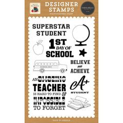 Back To School - Carta Bella - Clear Stamps - Believe And Achieve