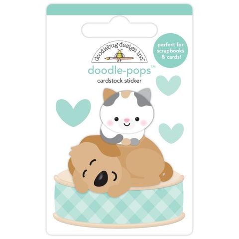 Pretty Kitty - Doodlebug - Doodle-Pops 3D Stickers -  Best Friends