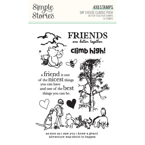 Say Cheese Classic Pooh - Simple Stories - Clear Stamp - Better Together