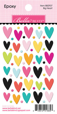 Teen Vibe - Caitlyn - Bella Blvd - Epoxy Stickers - Big Heart