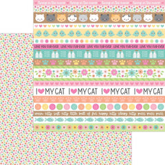 Pretty Kitty - Doodlebug - Double-Sided Cardstock 12"X12" -  Bitty Blooms