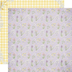 Simple Vintage Meadow Flowers - Simple Stories - Double-Sided Cardstock 12"X12" - Bloom With Grace
