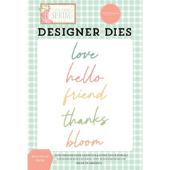 Here Comes Spring - Carta Bella - Die Set - Bloom Words