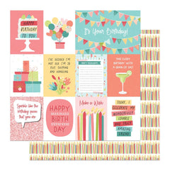 Birthday Sparkle - PhotoPlay - Double-Sided Cardstock 12"X12" - Blow Out The Candles