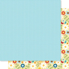 Lake Life - Bella Blvd - Double-Sided Cardstock 12"X12" -  Boat Waves