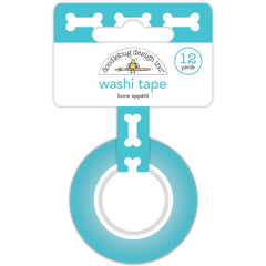 Doggone Cute - Doodlebug - Washi Tape 15mmX12yd - Bone Appetit