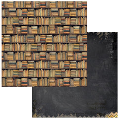 Academia - 49 & Market - Double-Sided Cardstock 12"X12" - Book Worm