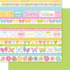 Just Because - Bella Blvd - 12"x12" Double-sided Patterned Paper - Borders