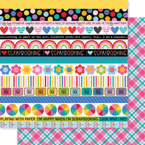 Let's Scrapbook - Bella Blvd - 12"x12" Double-sided Patterned Paper - Borders