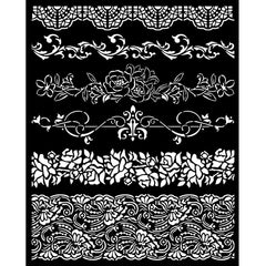 Romance Forever - Stamperia - Thick Stencil - Borders (2120)