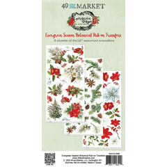 49 & Market - Evergreen Season - Rub-On Transfer Set - Botanical (8492)