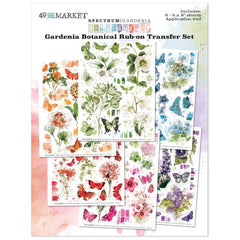 Spectrum Gardenia - 49 & Market - Rub-Ons 6"X8" 6/Sheets - Botanical (3671)