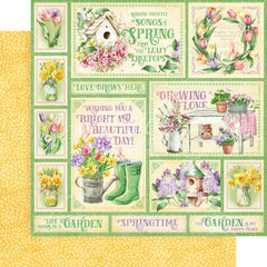 Grow With Love - Graphic 45 - Double-Sided Cardstock 12"X12" - Bright Beautiful Day