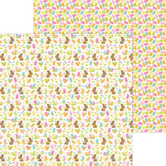 Bunny Hop - Doodlebug - Double-Sided Cardstock 12"X12" - Bunnies & Beans