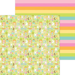 Bunny Hop - Doodlebug - Double-Sided Cardstock 12"X12" - Bunny Hop