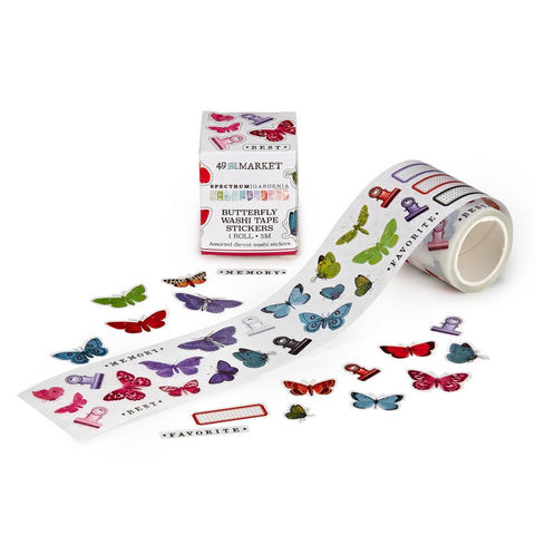 Spectrum Gardenia - 49 & Market - Washi Sticker Roll - Butterfly (3770)