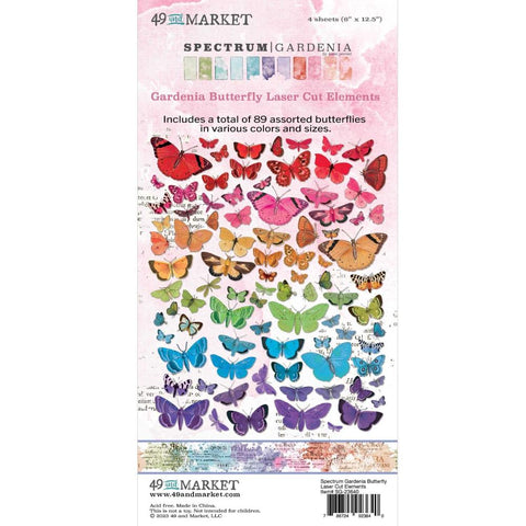 Spectrum Gardenia - 49 & Market - Laser Cut Outs - Butterfly (3640)