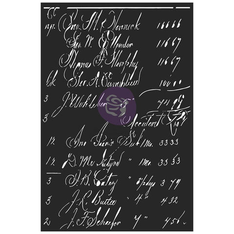 Finnabair - Stencil 6"X9" - Calculations (9882)