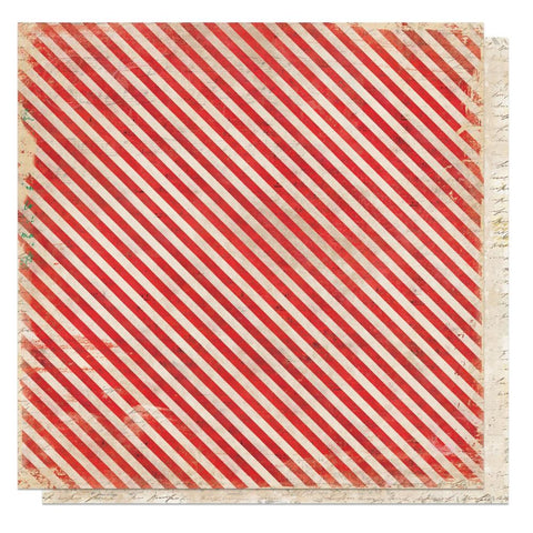 Holiday Charm - PhotoPlay - Double-Sided Cardstock 12"X12" - Candy Cane