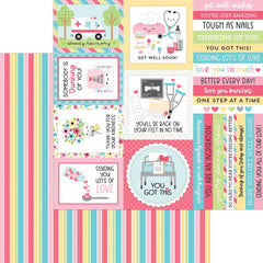 Happy Healing - Doodlebug  - Double-Sided Cardstock 12"X12" - Candy Striper