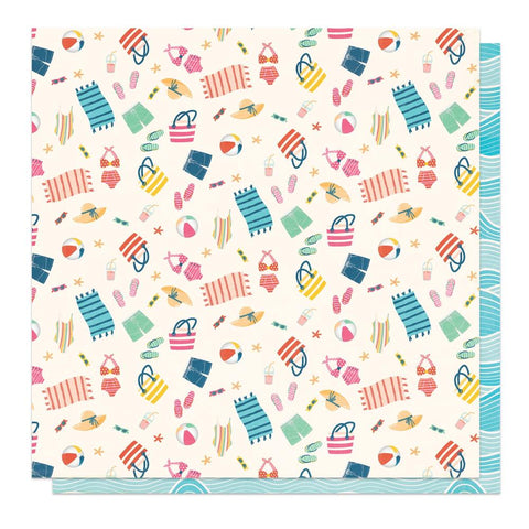 Sweet Sunshine - PhotoPlay - Double-Sided Cardstock 12"X12" - Catching Waves