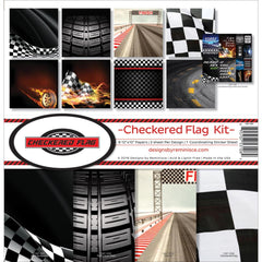 Checkered Flag - Reminisce  - Collection Kit 12"X12"
