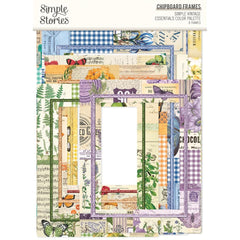 Simple Vintage Essentials Color Palette - Simple Stories - Chipboard Frames (0001)