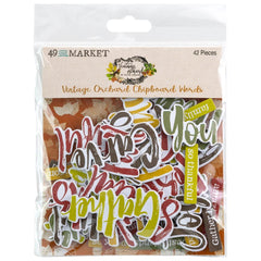 Vintage Orchard - 49 & Market - Chipboard Set - Words (8935)