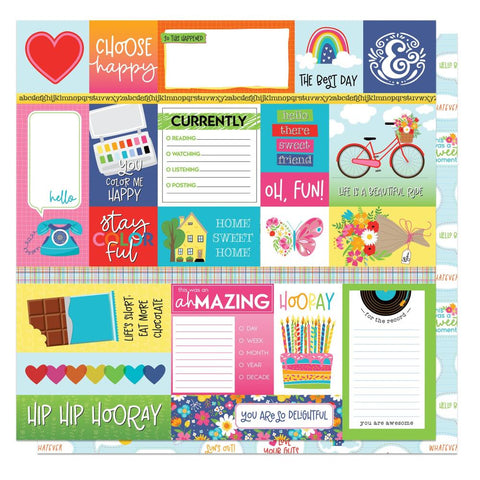 Serendipity - PhotoPlay - Double-Sided Cardstock 12"X12" - Choose Happy