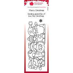 Woodware - Creative Expressions - Clear Stamps 8"X2.6" - Christmas Gang (3607)