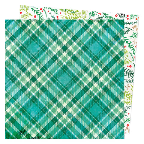 Peppermint Kisses - Vicki Boutin - 12"x12" Double-sided Patterned Paper - Christmas Jammies