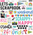 Let's Scrapbook - Bella Blvd - 12"x12" Chipboard Icons - Ciao (6112)