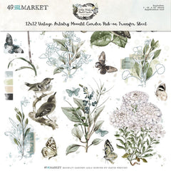 Vintage Artistry Moonlit Garden - 49 & Market - Rub-Ons 12"X12" - Classic (5651)