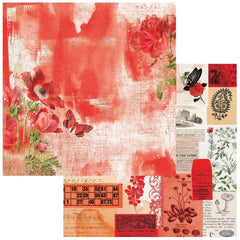 Spectrum Gardenia - 49 & Market - Double-Sided Cardstock 12"X12" - Classics- Floral Blaze