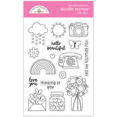 Hello Again - Doodlebug - Clear Doodle Stamps