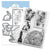 Elizabeth Craft Designs - Clear Stamp & Die Set - Rabbit Hole (8505)